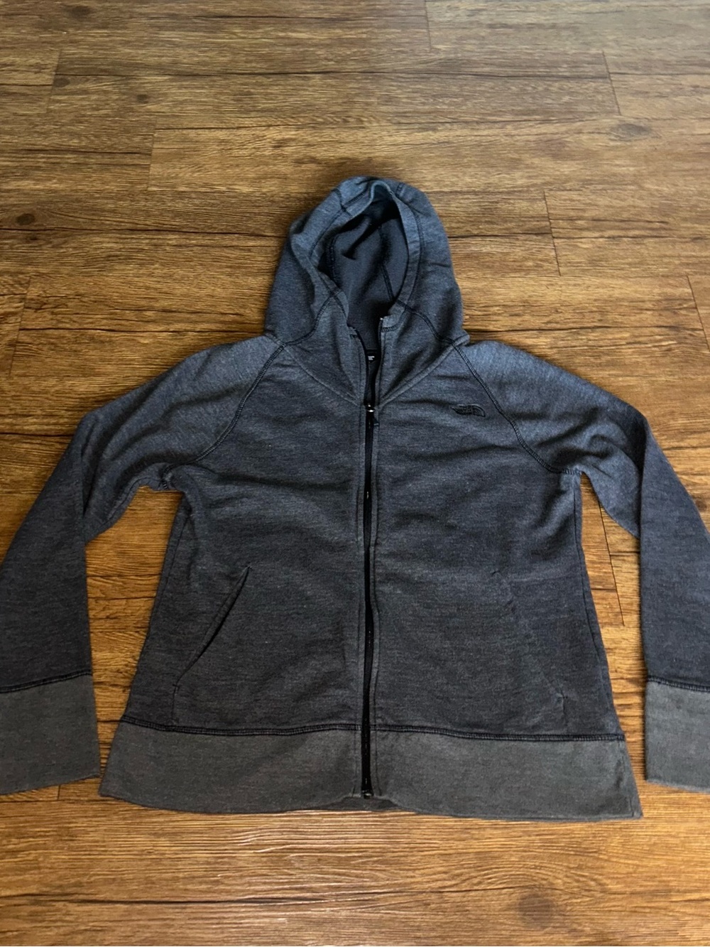 Women’s Dark Gray Hooded Zip Jacket Northface